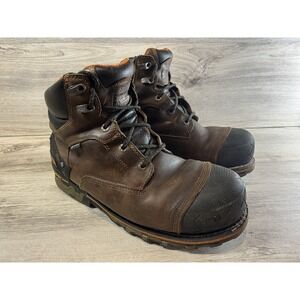 Timberland Pro Boots Mens‎ Size 11 W Composite Toe Boondock Work Brown Leather